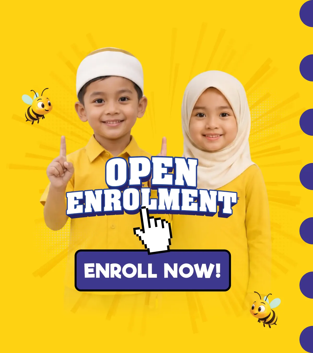 KinderHive open enrolment poster